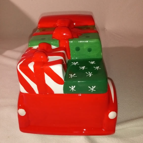NIB Christmas Ceramic Cookie Jar - Truck - Picture 2 of 7